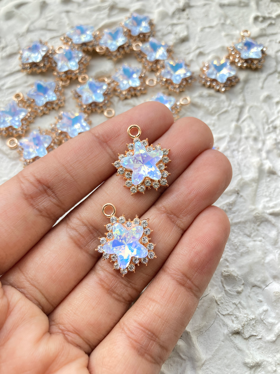 Thumbnail: Star glass with rhinestone charm