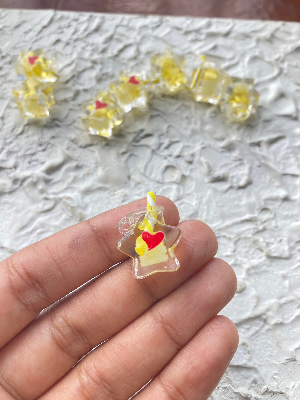 Thumbnail: Star shape resin jar charm