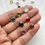 Thumbnail: 11.5*8.5mm, round colourful glass faceted charm