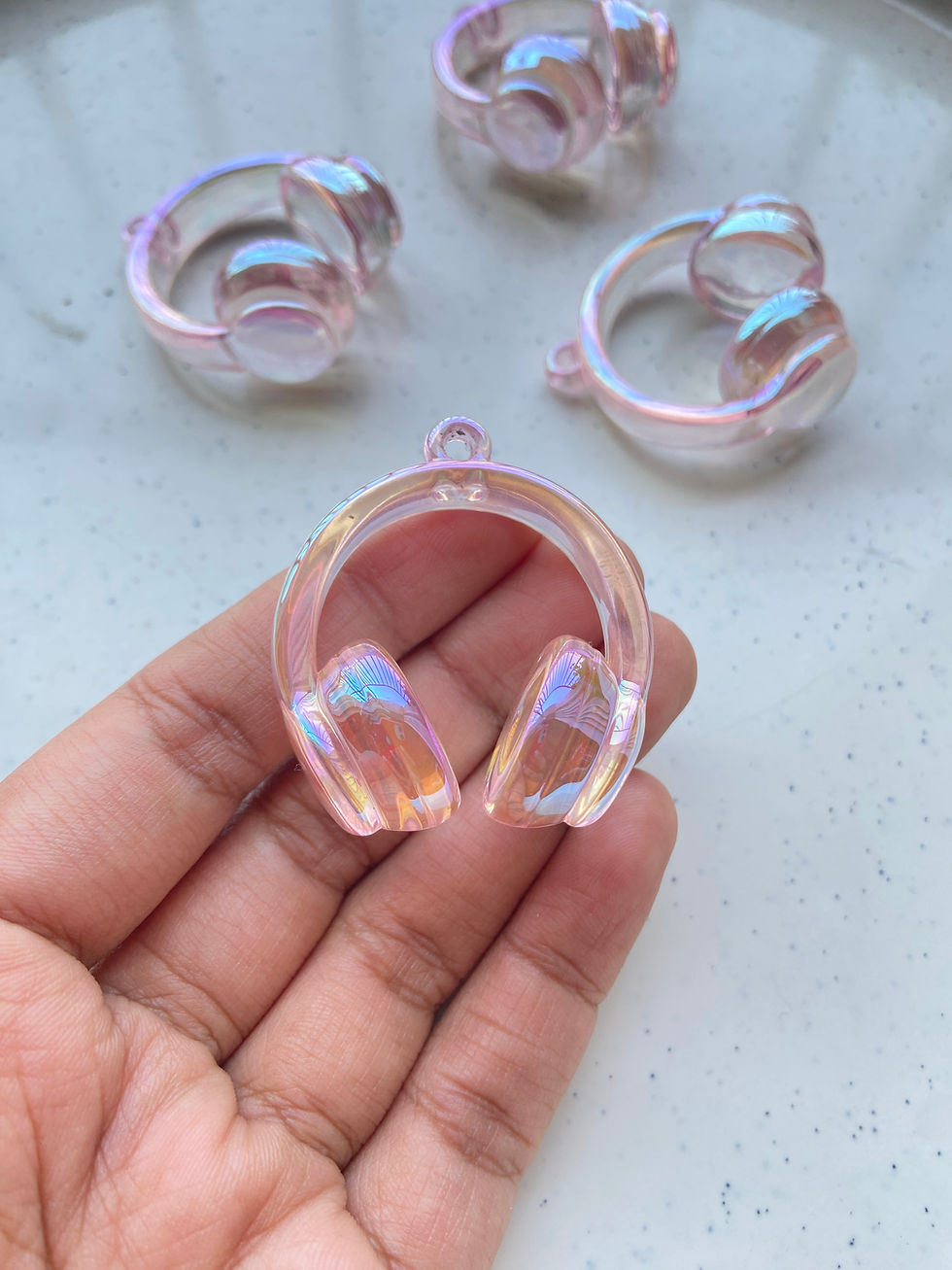 Thumbnail: Transparent acrylic headset charm