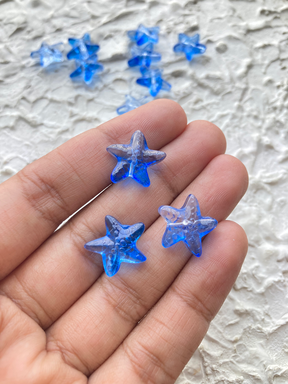 Thumbnail: Starfish glass vertically drilled bead (Part-2)