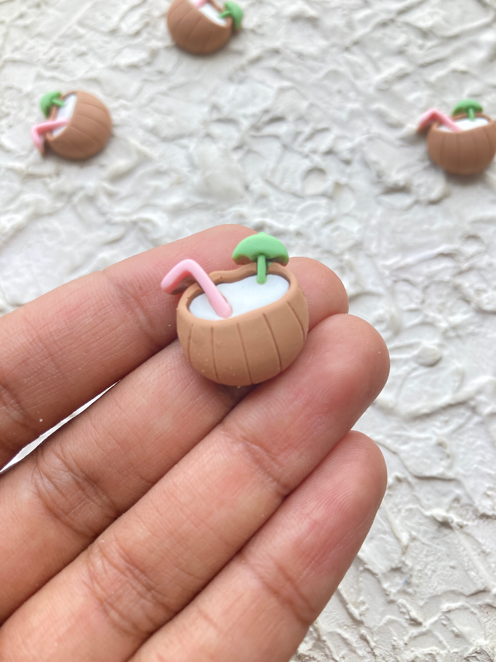 Thumbnail: Tropical/summer theme resin cabachon charm(no hook)