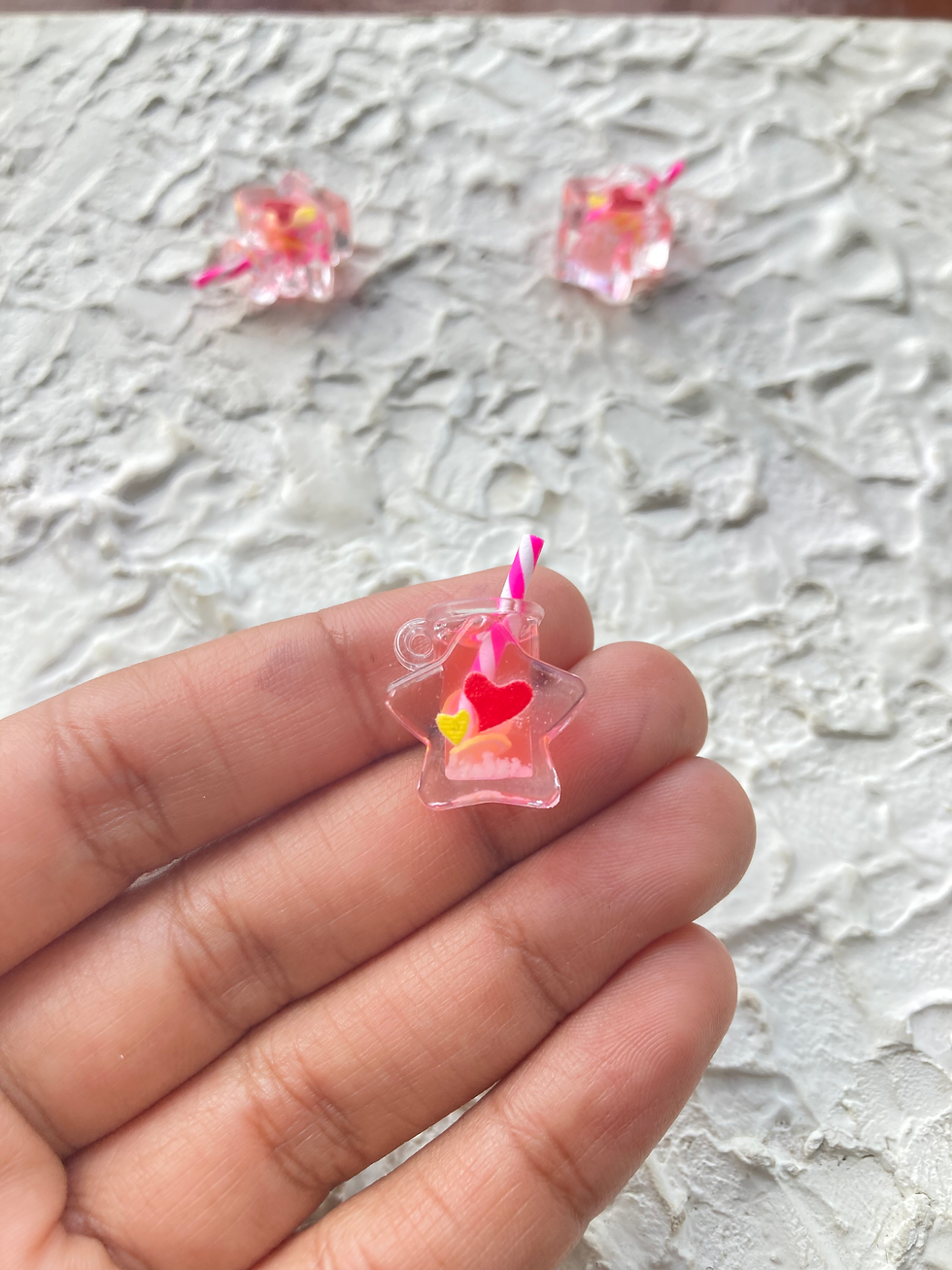 Thumbnail: Star shape resin jar charm