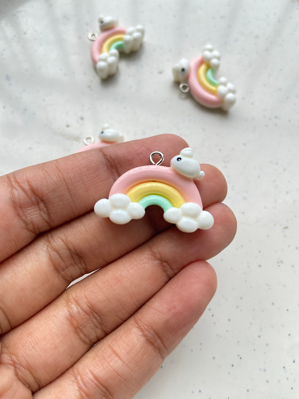 Thumbnail: Mix-shape flower/rainbow/ice-cream resin charm