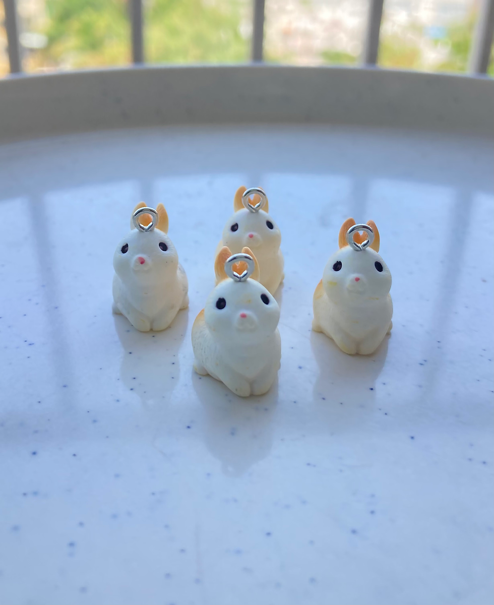 Thumbnail: Small rabbit resin charm