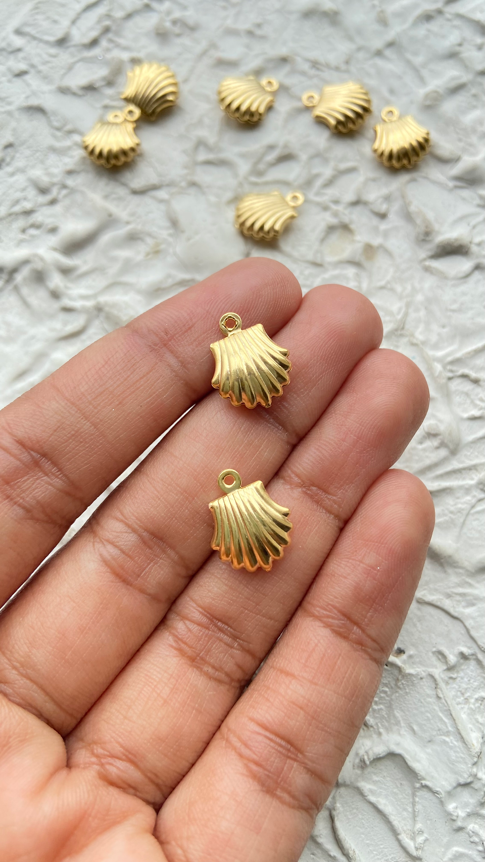 Thumbnail: Mixed shape sea theme stainless steel charm