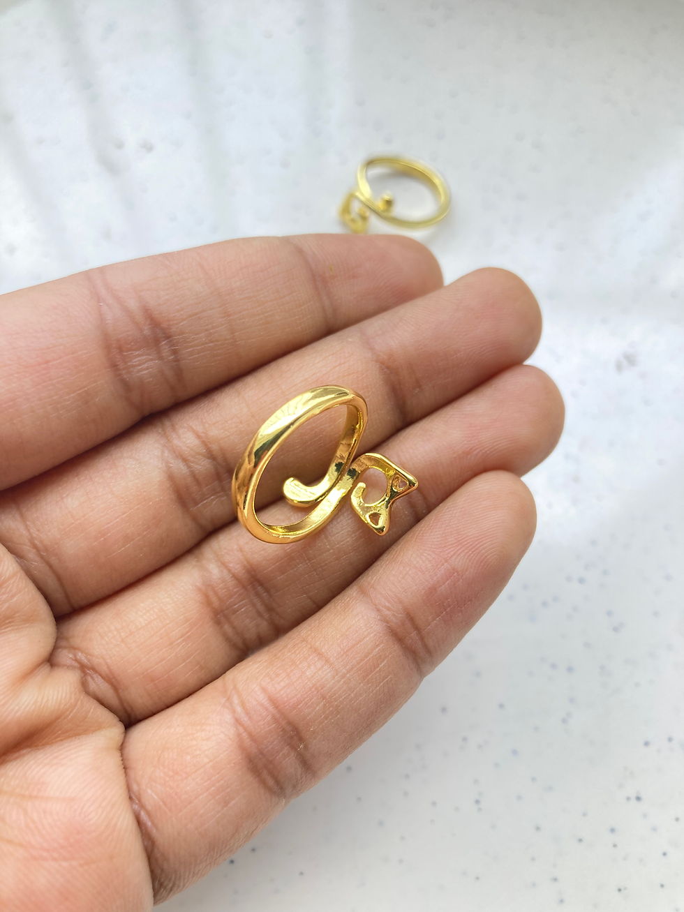 Thumbnail: Alloy cat shape adjustable ring