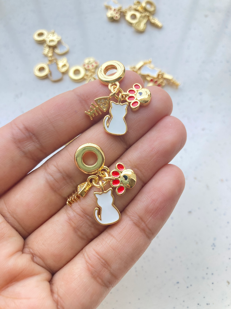 Thumbnail: 18k gold plated mix theme dangle charm anti-tarnish (Part-1)