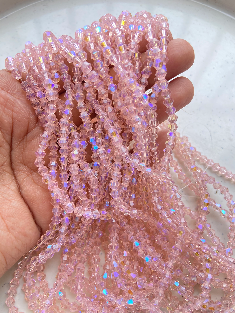Thumbnail: AB colour bicone bead string