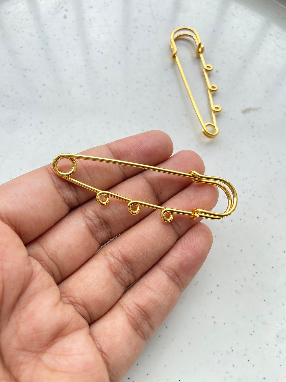 Thumbnail: Stainless steel safety pin for brooch (1pc)