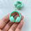Thumbnail: 37*32.5*17mm, Solid mixed colour acrylic headset charm