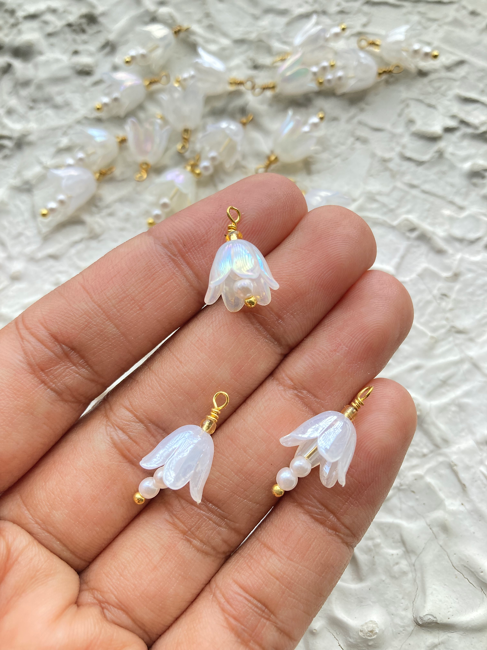 Thumbnail: Acrylic colourful lily of the valley charm