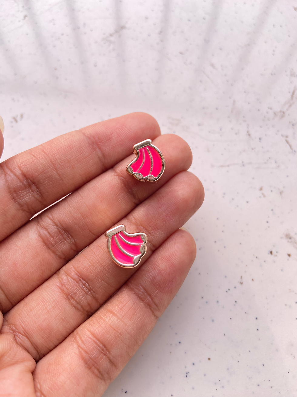 Thumbnail: Cherry/banana acrylic enamel bead, side drilled