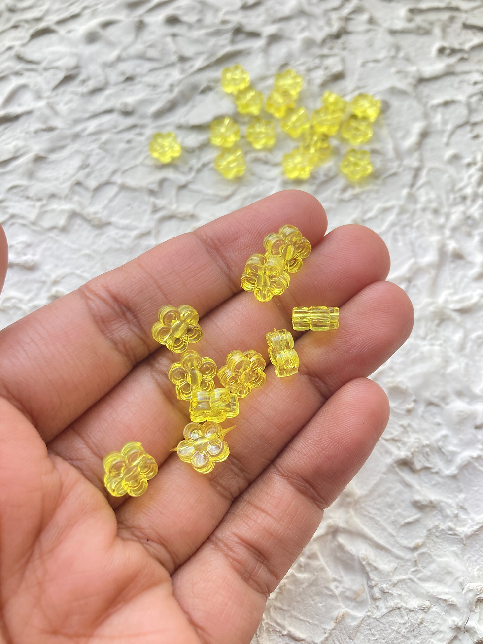 Thumbnail: Small flower mix colour acrylic bead