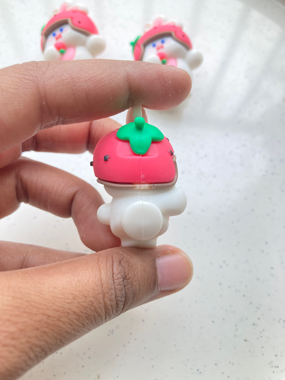 Thumbnail: Bunny with helmet silicon 3D charm