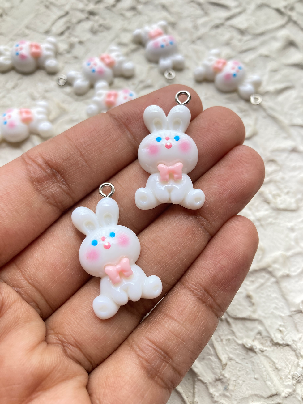 Thumbnail: Mix style resin bunny charm