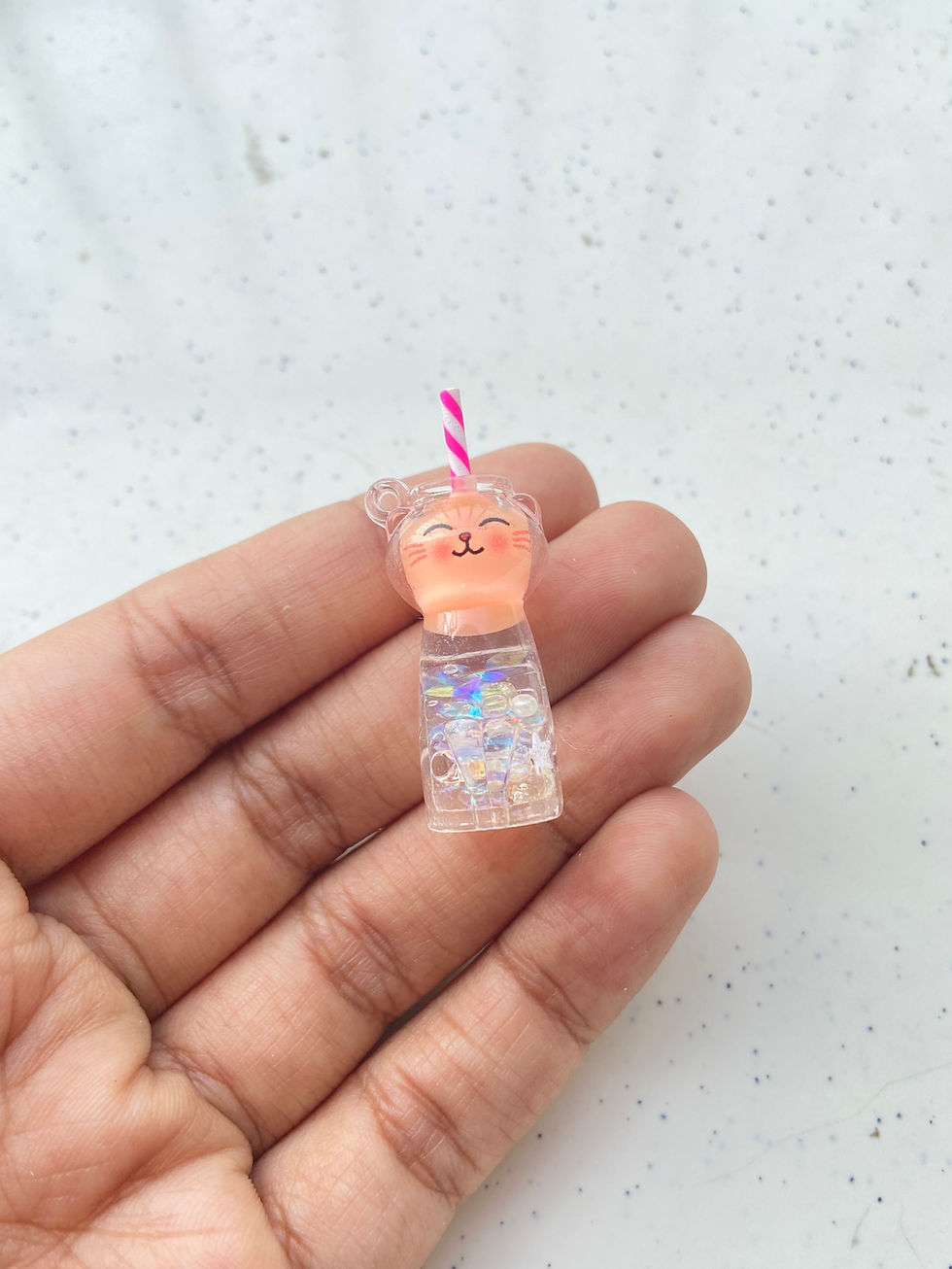Thumbnail: Cat cup drink resin charm