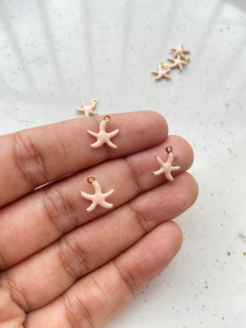 Thumbnail: 304 stainless steel ocean theme tiny starfish charm