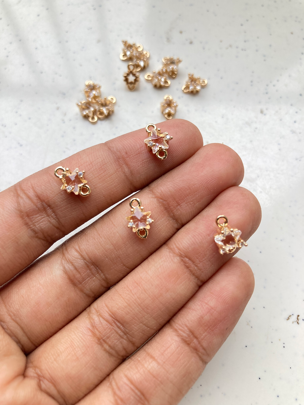 Thumbnail: Zircon star brass connector