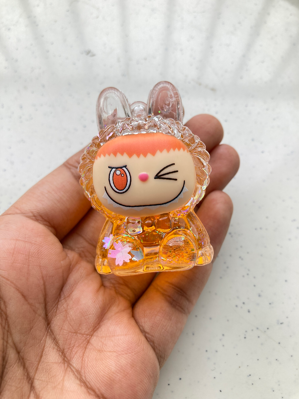 Thumbnail: Labubu liquid glitter multi-colour charm