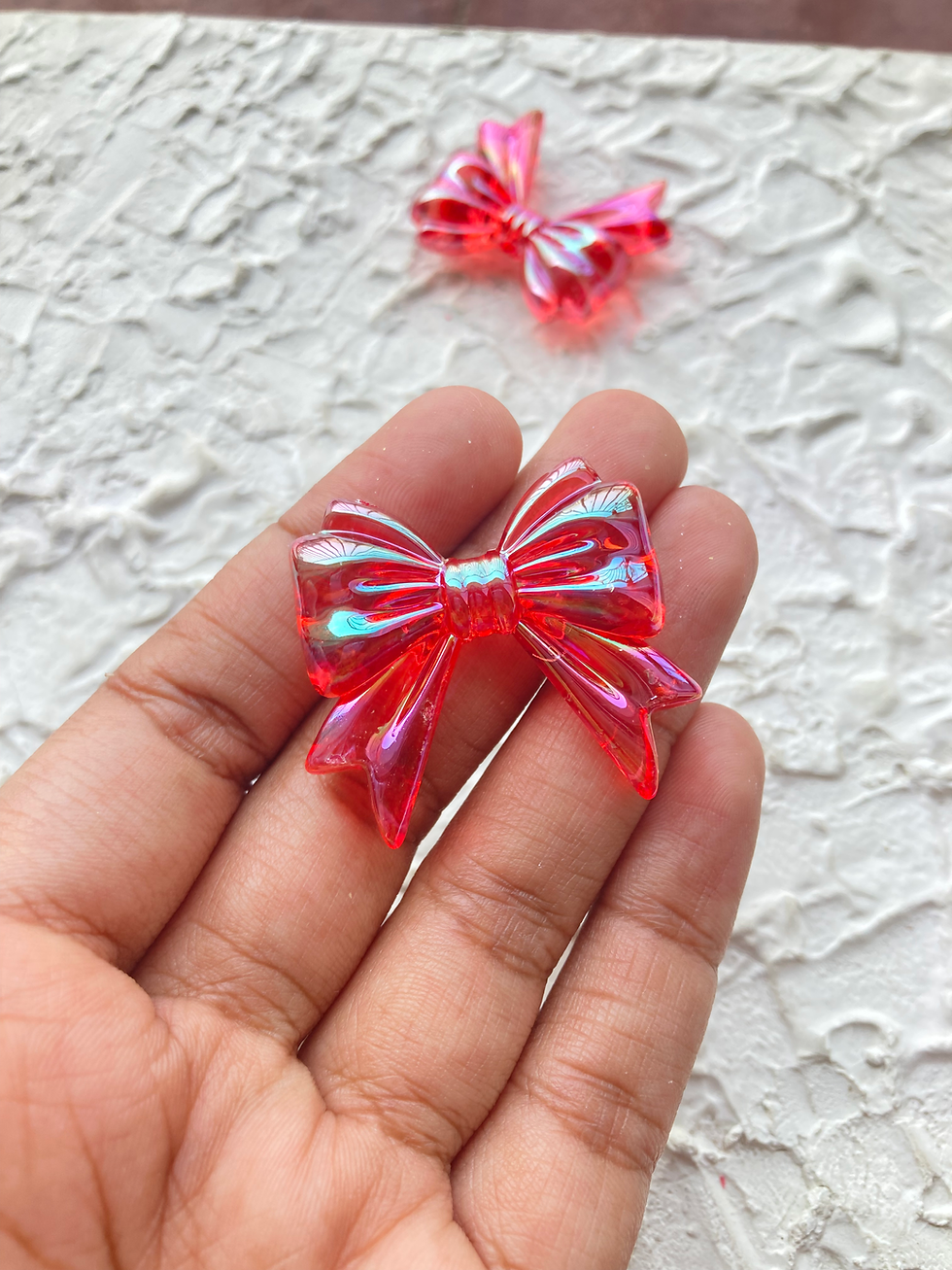 Thumbnail: Iridescent acrylic bow bead (part-1)