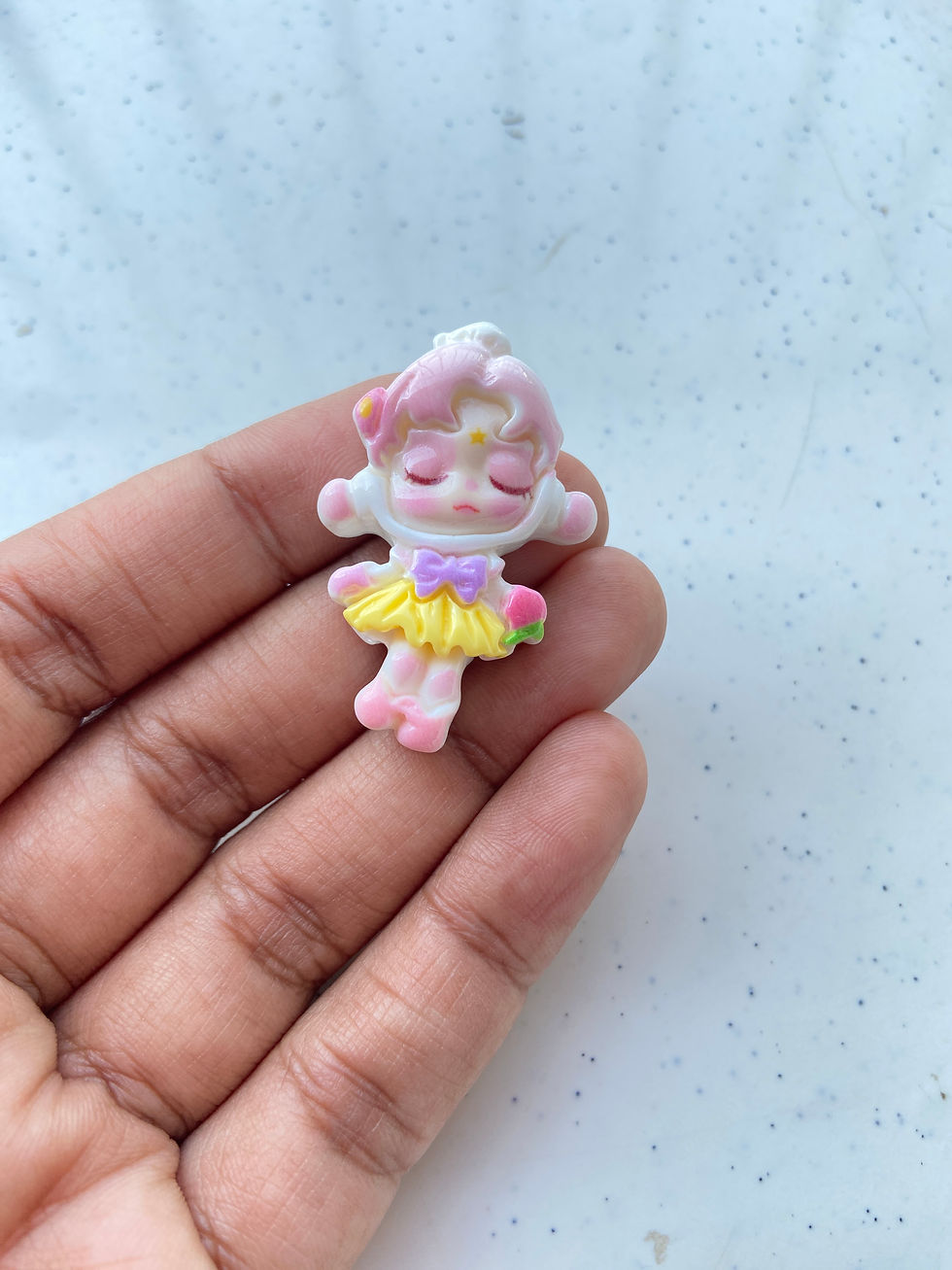 Thumbnail: Skull panda resin cabachon charm (no hooks, no drill)