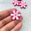 Thumbnail: Acrylic enamel flower bead, vertically drilled
