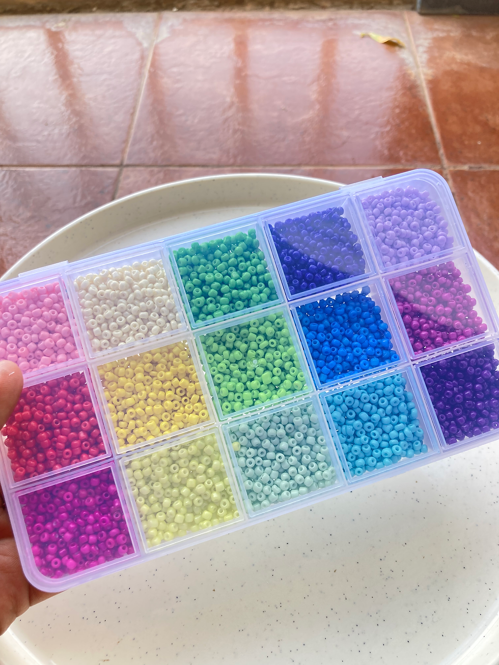 Thumbnail: 3mm colourful seed bead box