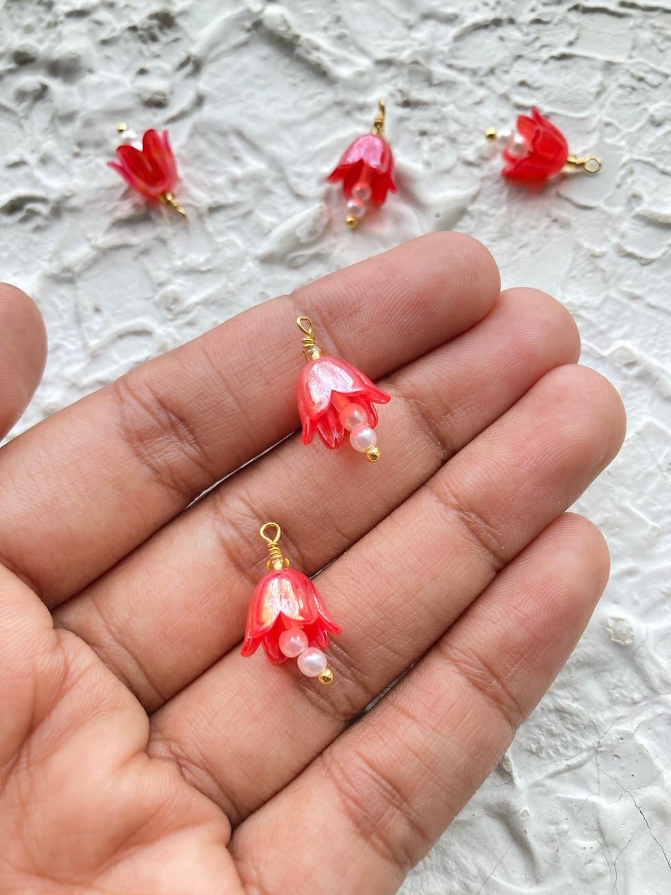Thumbnail: Acrylic colourful lily of the valley charm