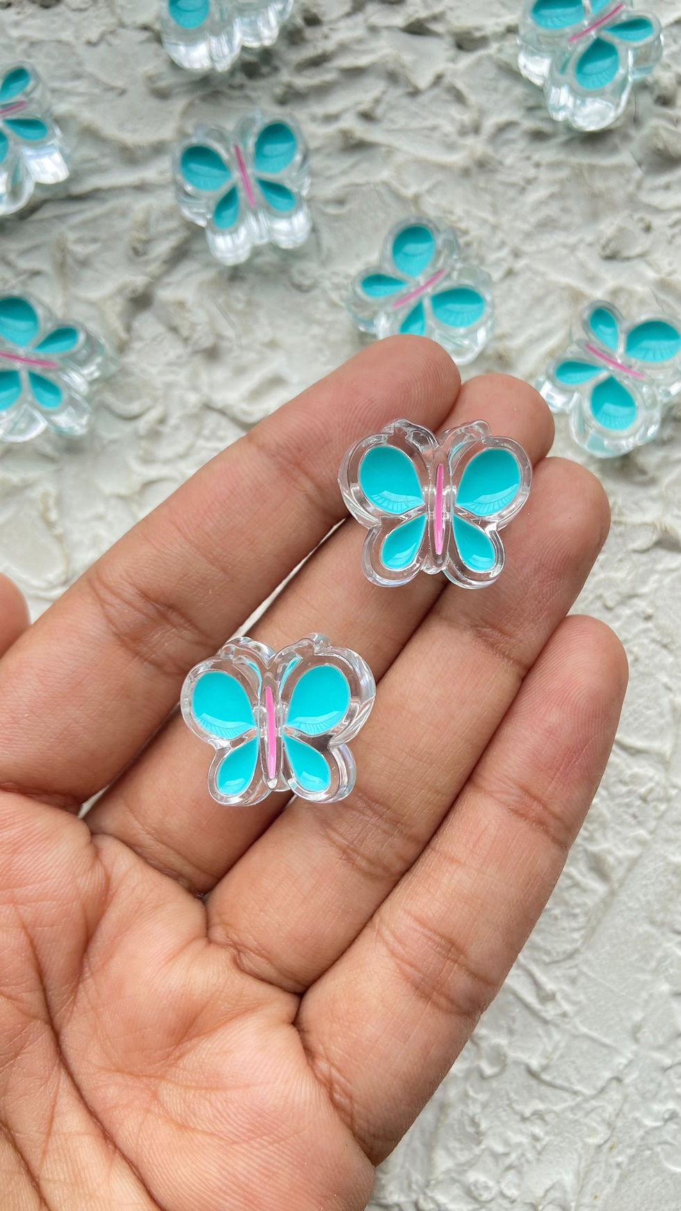 Thumbnail: Chunky butterfly acrylic beads