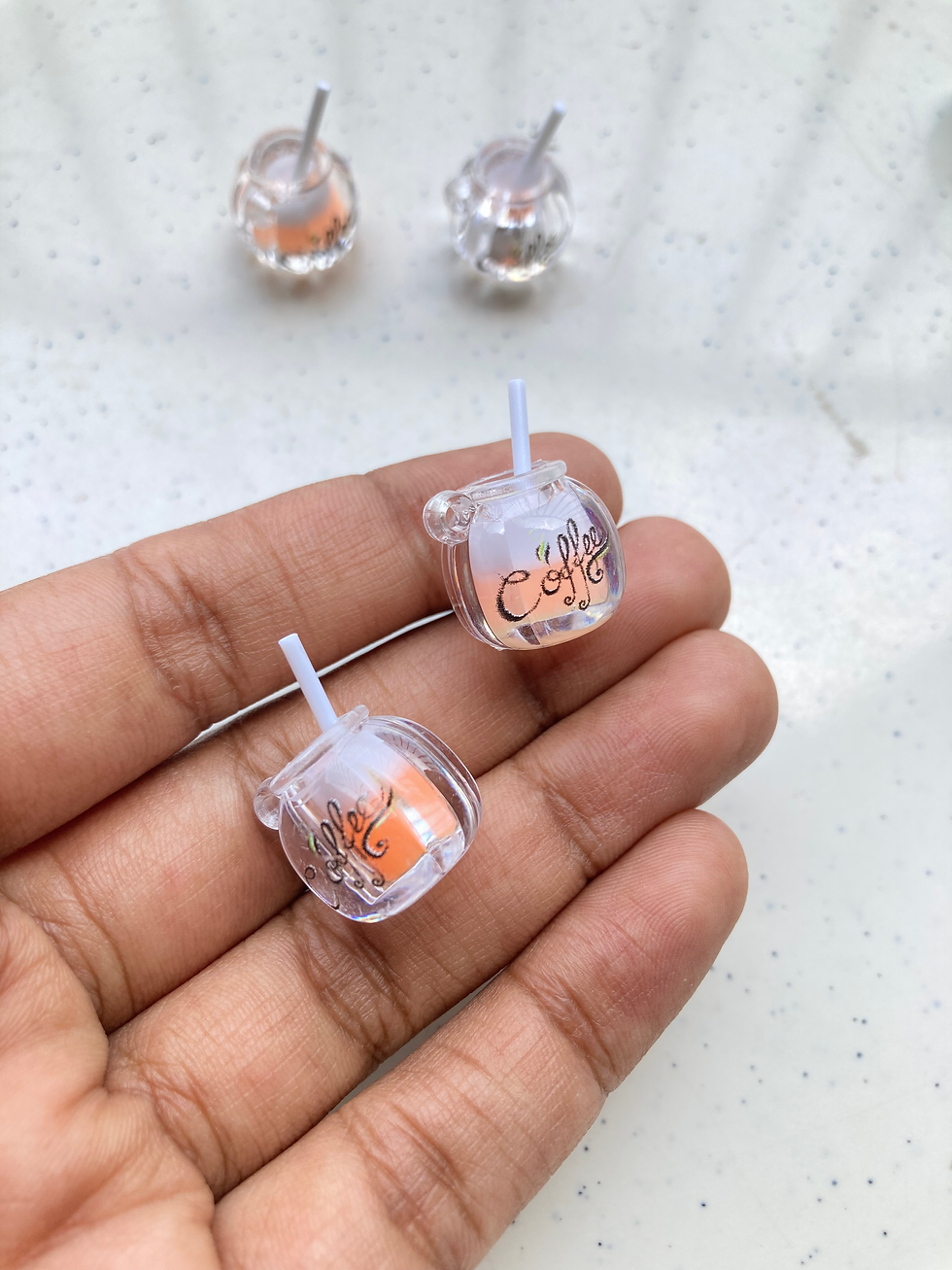 Thumbnail: Coffee mug acrylic glow in dark charm