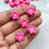 Thumbnail: Two tone acrylic flower bead, vertically drilled