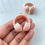 Thumbnail: 37*32.5*17mm, Solid mixed colour acrylic headset charm