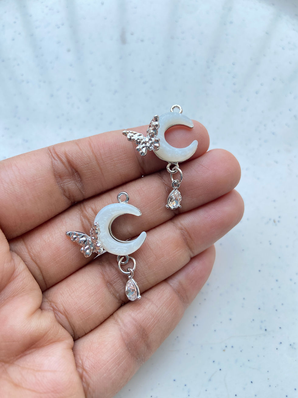 Thumbnail: Butterfly moon with drop charm (1pc)