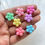 Thumbnail: Thick flower acrylic bead, vertically drilled