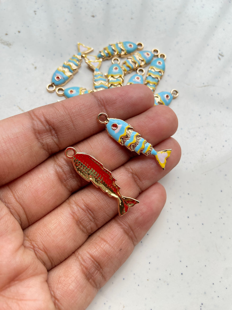 Thumbnail: Alloy enamel fish charm