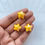 Thumbnail: Shiny acrylic star bead, vertically drilled