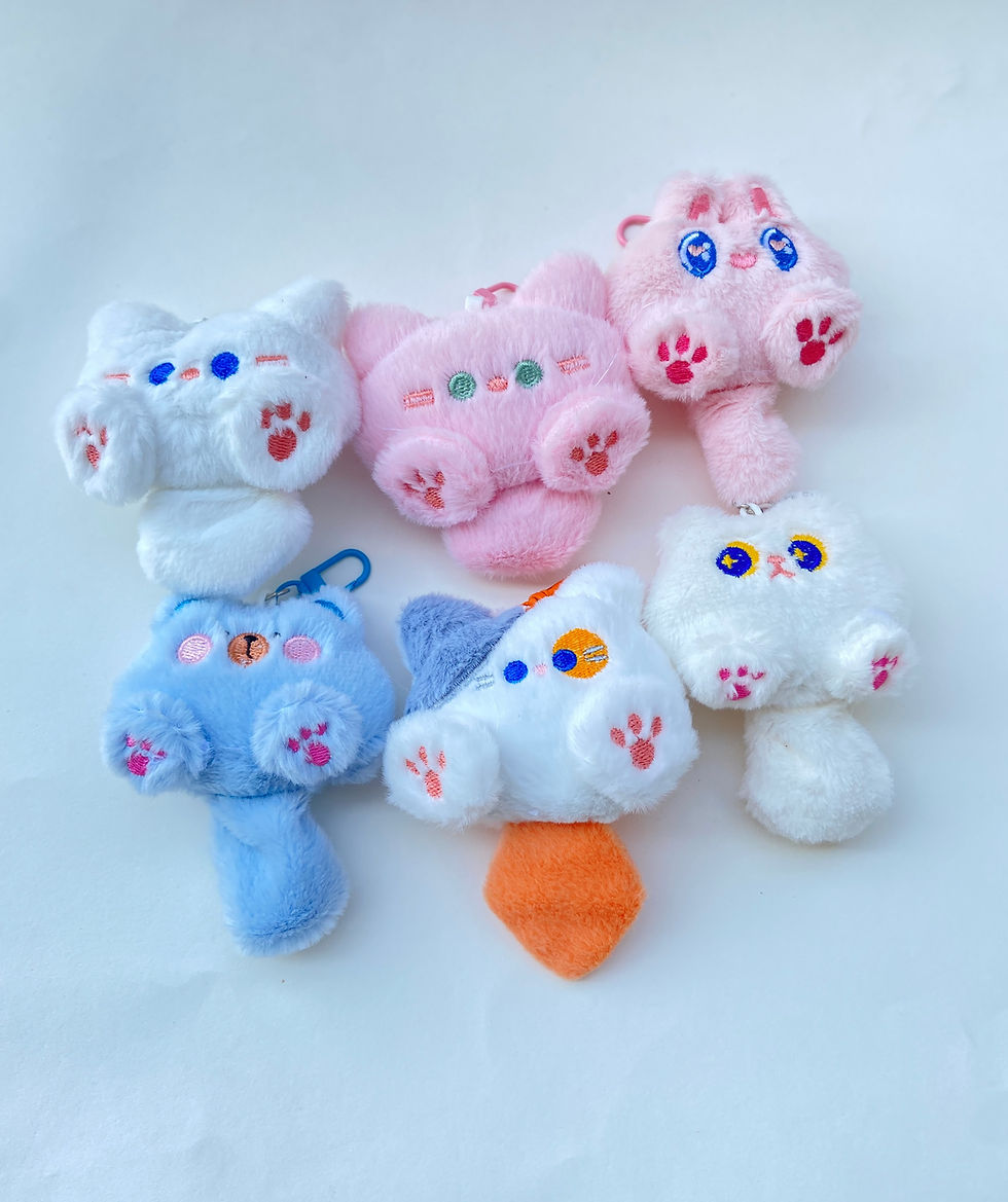 Thumbnail: Cute cat plushies readymade keychain