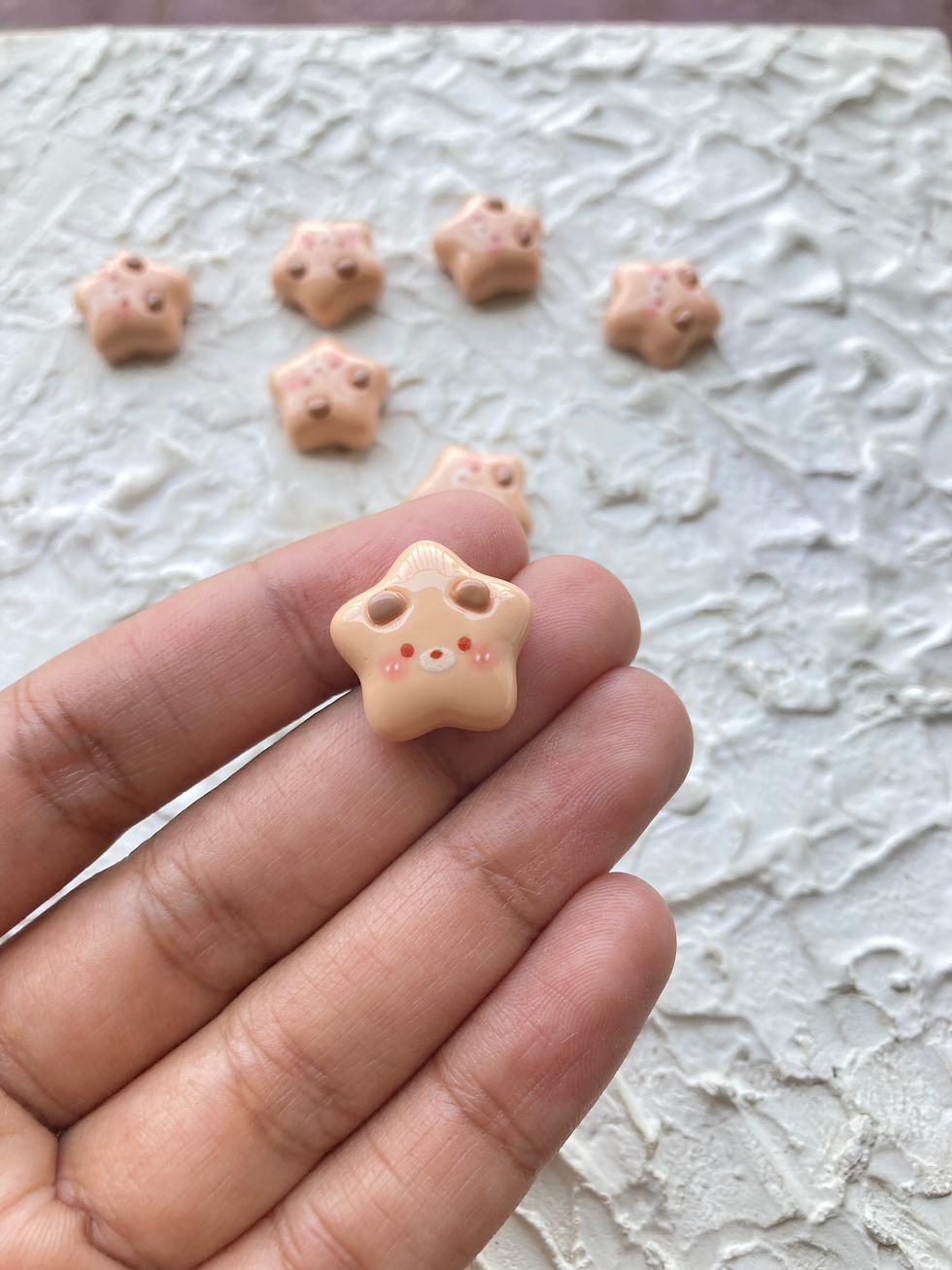 Thumbnail: Cartoon star shape resin cabachon charm
