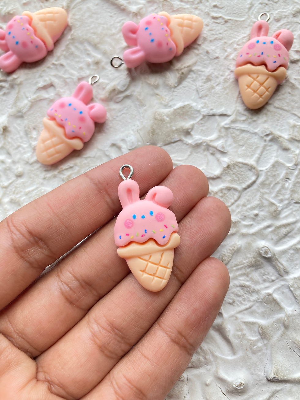 Thumbnail: Resin rabbit mix shape charm