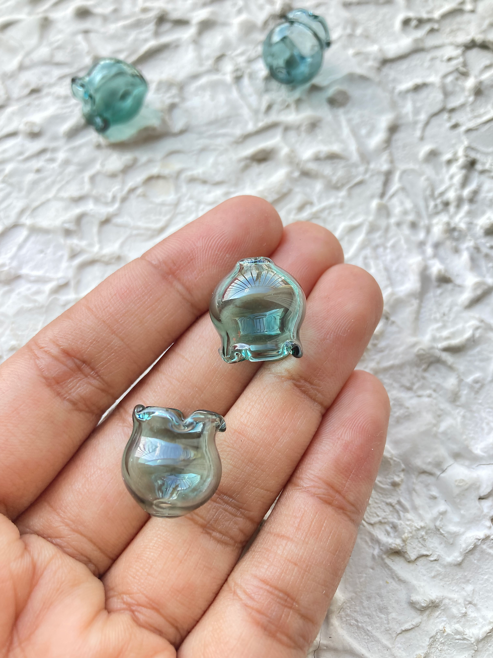 Thumbnail: Glass bead cone for wind chimes or jellyfish