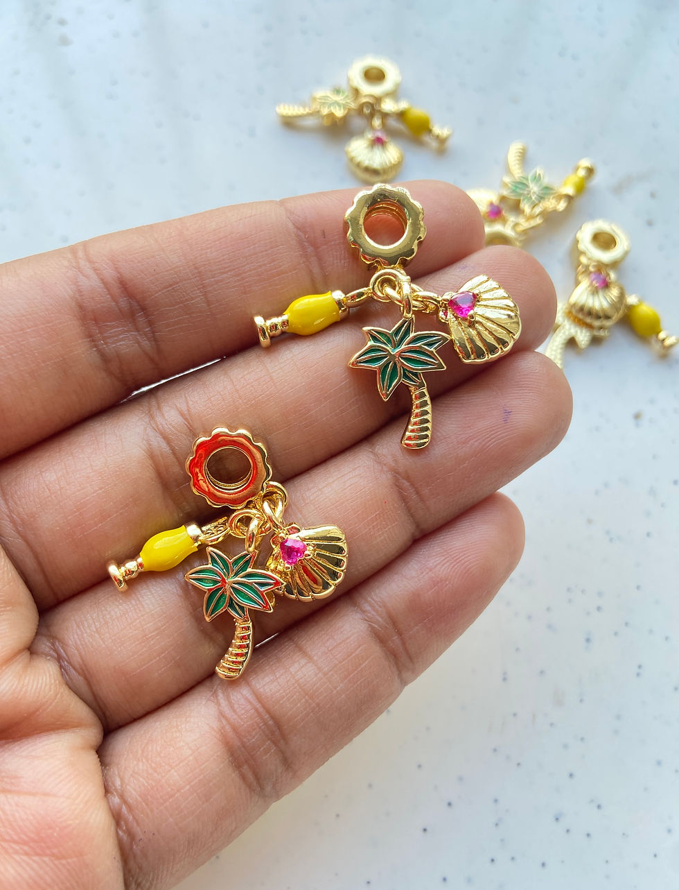Thumbnail: 18k gold plated mix theme dangle charm anti-tarnish (Part-1)