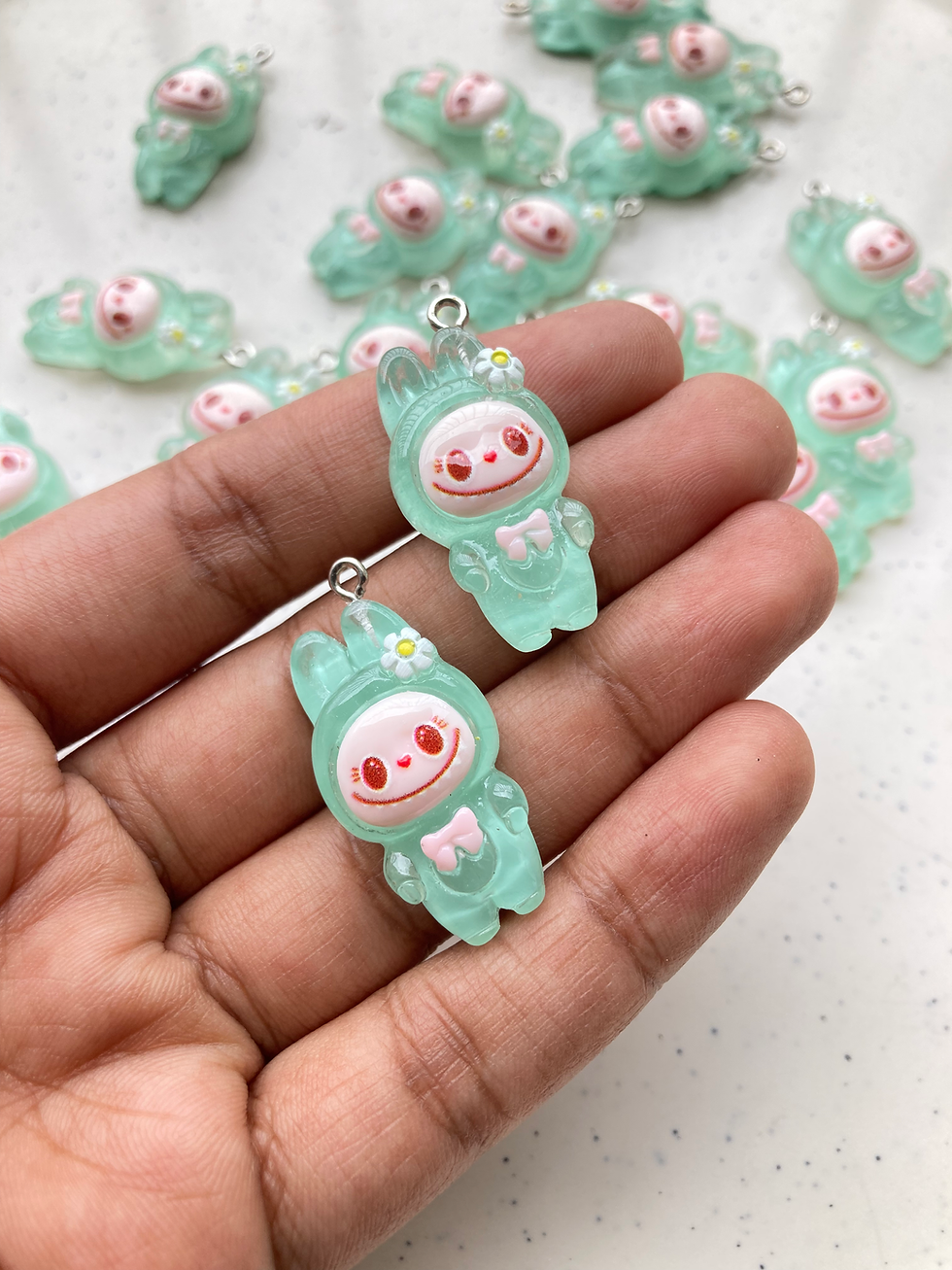 Thumbnail: Labubu resin transparent charm
