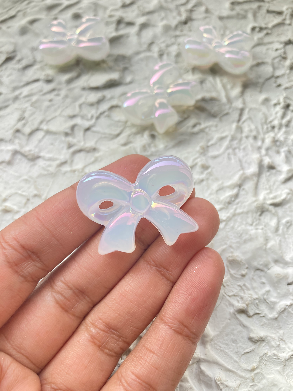 Thumbnail: Chunky big bow acrylic bead