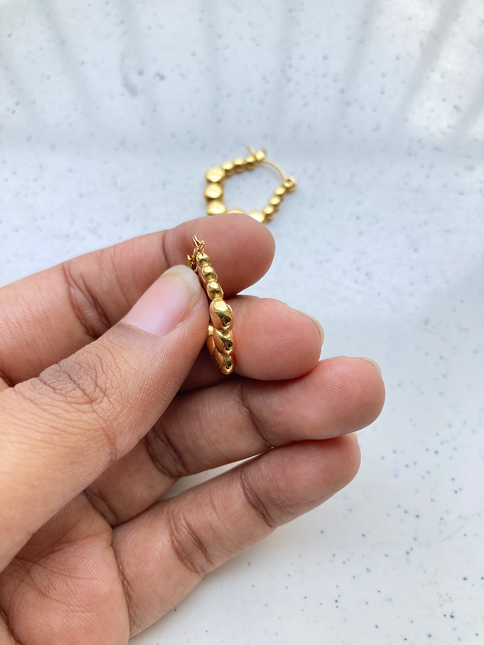 Thumbnail: Readymade round style U shape hoop earring