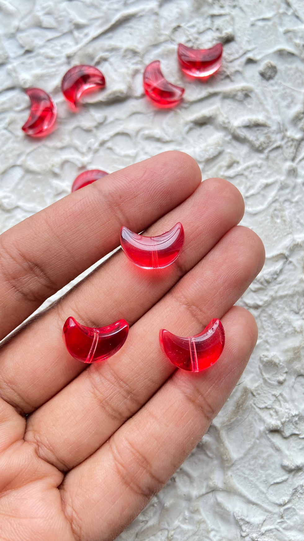 Thumbnail: Colourful glass moon bead (Part-2)