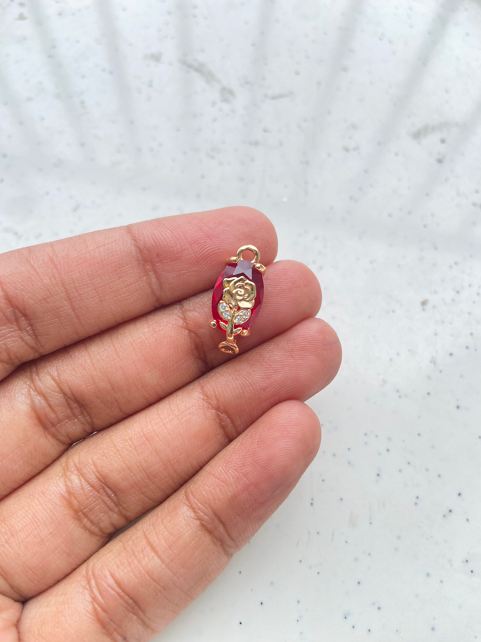Thumbnail: Oval shape with rose print connector
