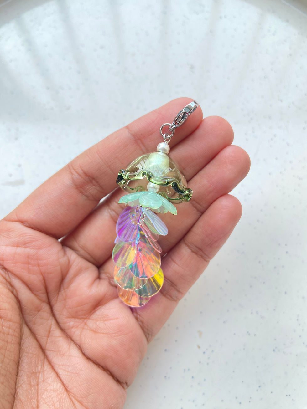 Thumbnail: Readymade jellyfish charm/keychain