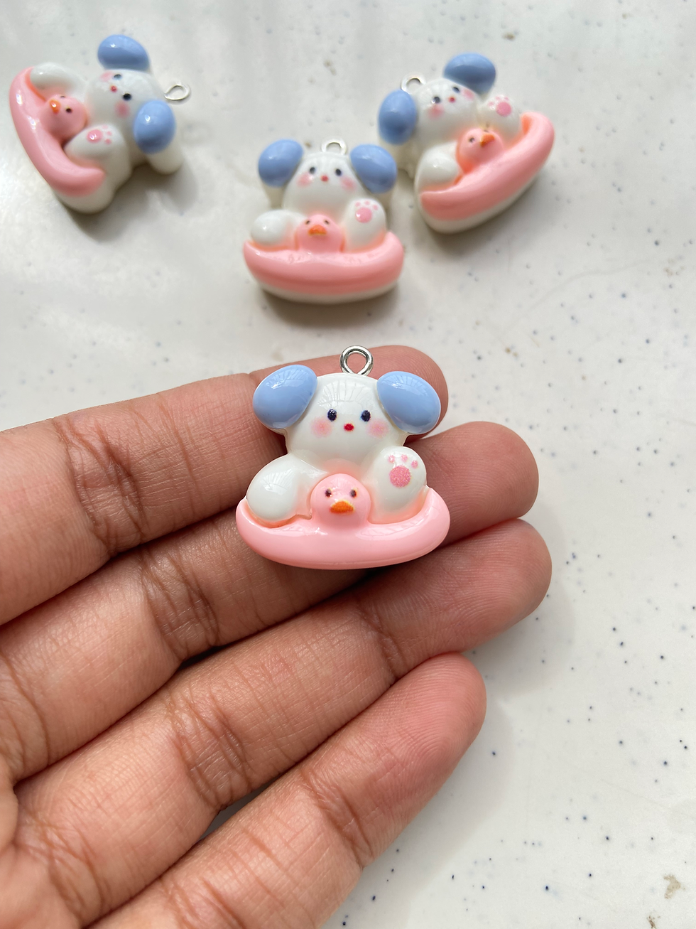 Thumbnail: Mix-shape flower/rainbow/ice-cream resin charm