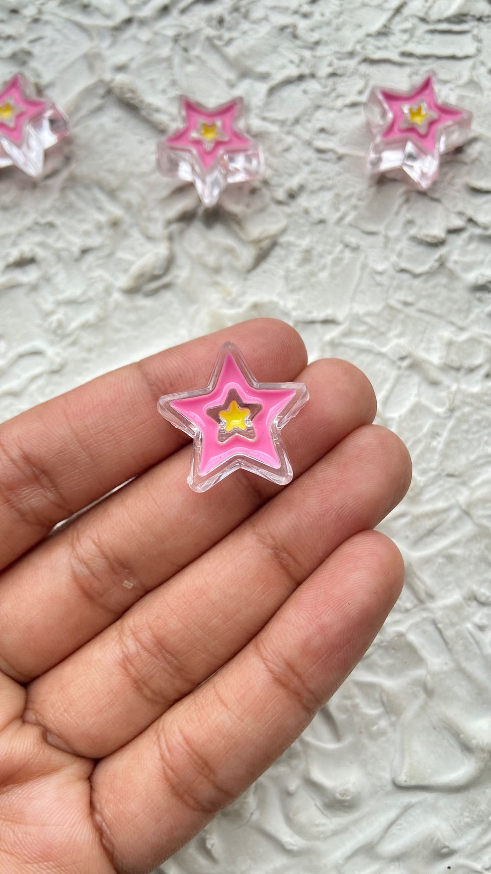 Thumbnail: Chonky star acrylic beads